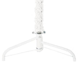 Slim Artificial Half Christmas Tree with Stand White 150 cm