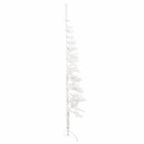 Slim Artificial Half Christmas Tree with Stand White 180 cm - 45-Degree Angle