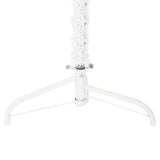 Slim Artificial Half Christmas Tree with Stand White 180 cm