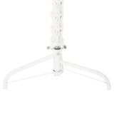 Slim Artificial Half Christmas Tree with Stand White 240 cm