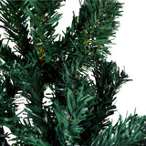 Slim Artificial Half Christmas Tree with Stand Green 120 cm - Rear View