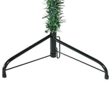 Slim Artificial Half Christmas Tree with Stand Green 210 cm - 45-Degree Angle