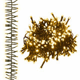 LED Cluster String with 400 LEDs Warm White 7.4 m PVC - Front View