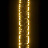 LED Cluster String with 400 LEDs Warm White 7.4 m PVC - 45-Degree Angle