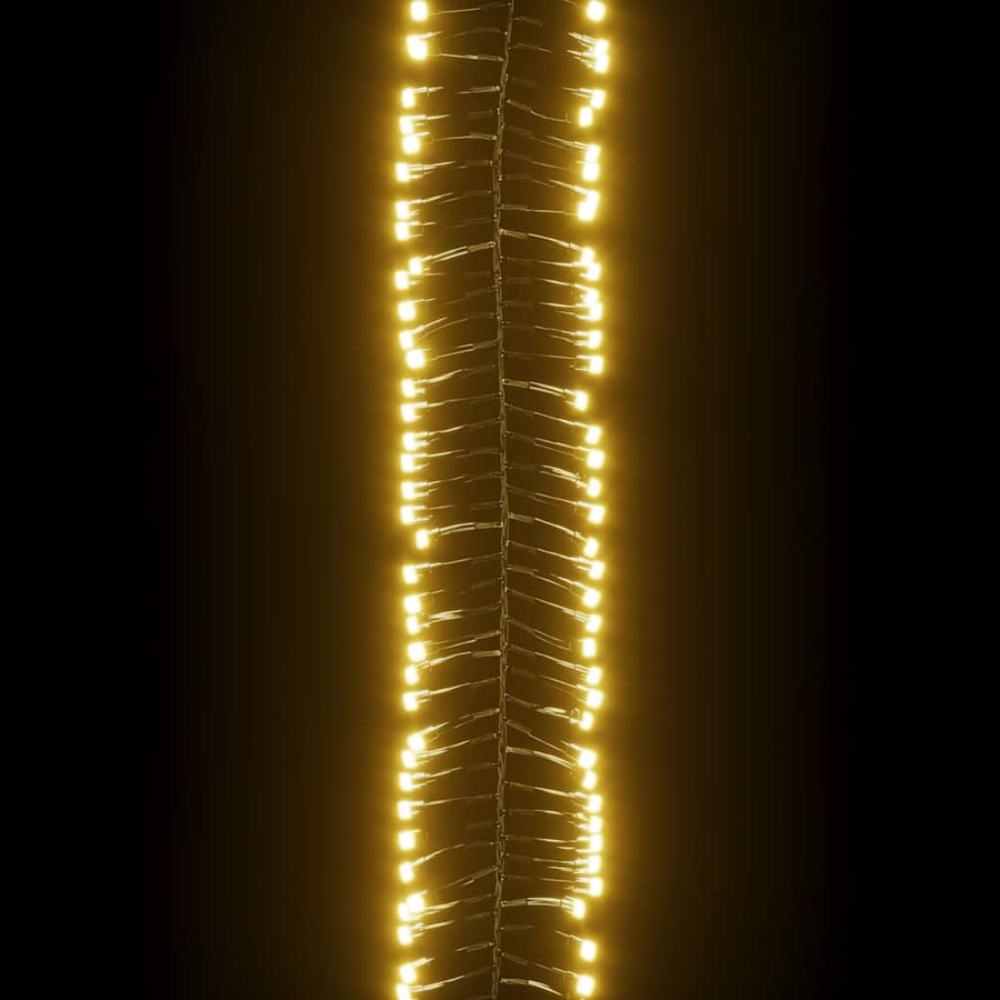 LED Cluster String with 400 LEDs Warm White PVC