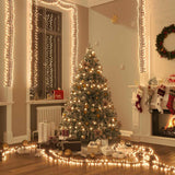 LED Cluster String with 400 LEDs Warm White 7.4 m PVC