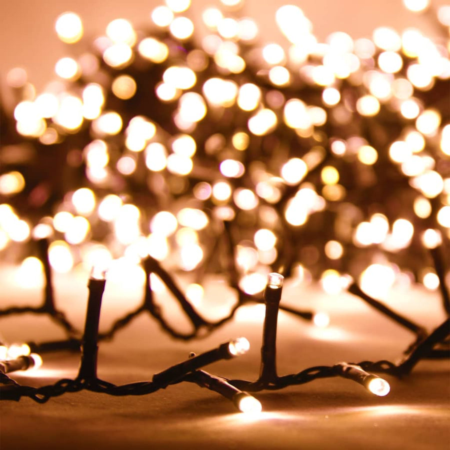 Compact LED String with 400 LEDs Warm White 13 m PVC