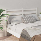 Bed Headboard White 141x4x100 cm Solid Wood Pine