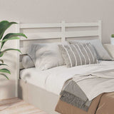 Bed Headboard White 141x4x100 cm Solid Wood Pine