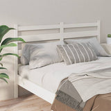 Bed Headboard White 156 cm Solid Wood Pine - Side View