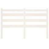 Bed Headboard White 156 cm Solid Wood Pine - Top-Down View