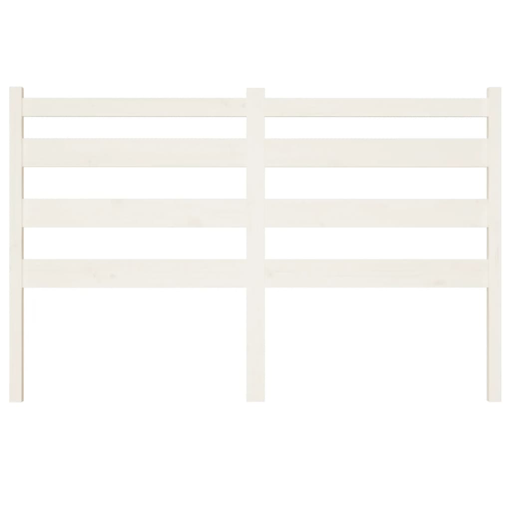 Bed Headboard White 186 cm Solid Wood Pine