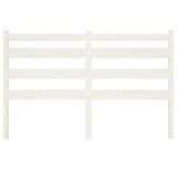 Bed Headboard White 186 cm Solid Wood Pine - Top-Down View