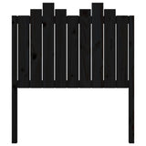 Bed Headboard Black 96 cm Solid Wood Pine