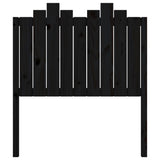 Bed Headboard Black 96 cm Solid Wood Pine - Top-Down View