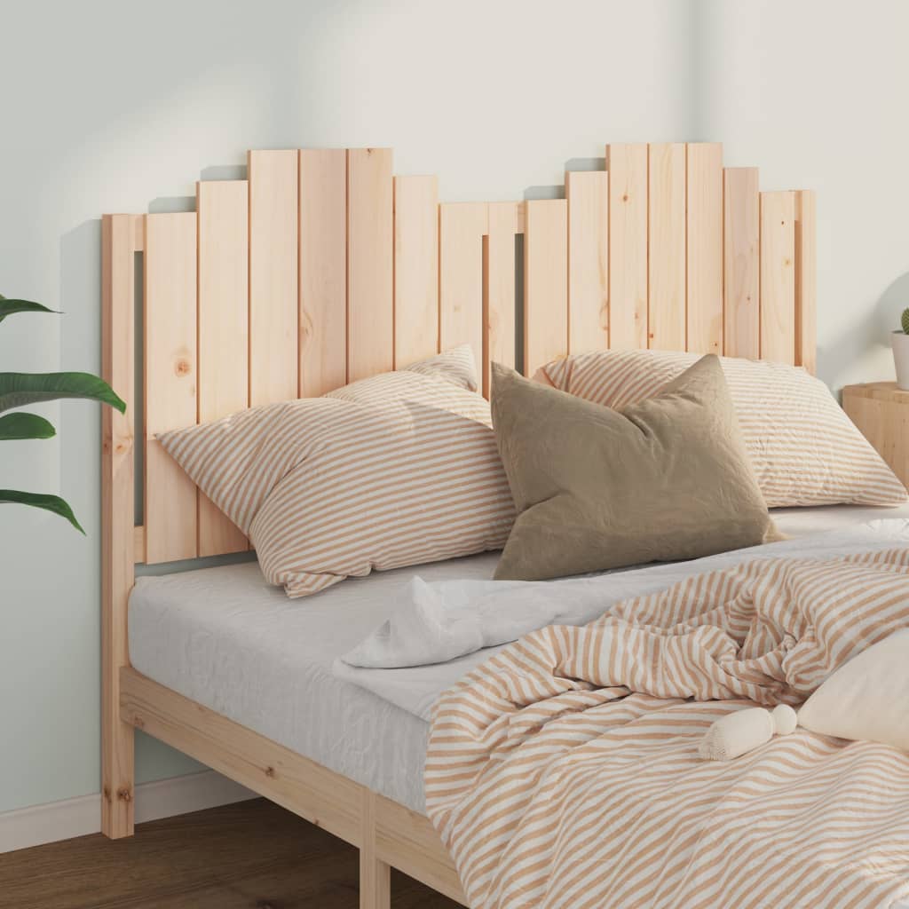 Bed Headboard 156x4x110 cm Solid Wood Pine