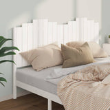 Bed Headboard White 186 cm Solid Wood Pine - Side View