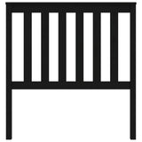 Bed Headboard Black 96 cm Solid Wood Pine