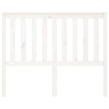 Bed Headboard White 141x6x101 cm Solid Wood Pine