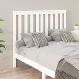 Bed Headboard White 141x6x101 cm Solid Wood Pine - Top-Down View