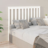 Bed Headboard White 141x6x101 cm Solid Wood Pine