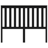 Bed Headboard Black 141 cm Solid Wood Pine