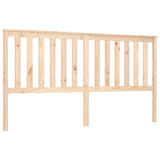 Bed Headboard 186 cm Solid Wood Pine - Front View