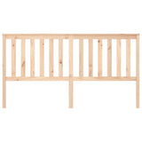 Bed Headboard 186 cm Solid Wood Pine - Side View