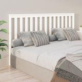 Bed Headboard White 186x6x101 cm Solid Wood Pine