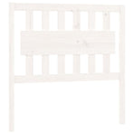 Bed Headboard White 95.5 cm Solid Wood Pine