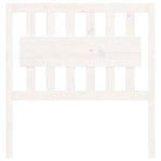 Bed Headboard White 95.5 cm Solid Wood Pine