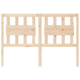 Bed Headboard 140.5 cm Solid Wood Pine - Side View
