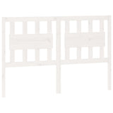 Bed Headboard White 140.5 cm Solid Wood Pine