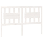 Bed Headboard White 140.5 cm Solid Wood Pine
