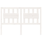 Bed Headboard White 140.5 cm Solid Wood Pine