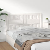 Bed Headboard White 140.5 cm Solid Wood Pine - Top-Down View