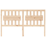 Bed Headboard 155.5 cm Solid Wood Pine - Side View