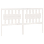 Bed Headboard White 155.5 cm Solid Wood Pine