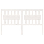 Bed Headboard White 155.5 cm Solid Wood Pine