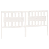 Bed Headboard White 185.5 cm Solid Wood Pine