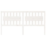 Bed Headboard White 185.5 cm Solid Wood Pine