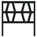 Bed Headboard Black 96 cm Solid Wood Pine