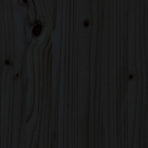 Bed Headboard Black 96 cm Solid Wood Pine