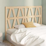 Bed Headboard 141 cm Solid Wood Pine