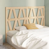 Bed Headboard 141 cm Solid Wood Pine - Top-Down View