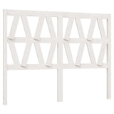 Bed Headboard White 141 cm Solid Wood Pine - Front View