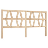 Bed Headboard 186 cm Solid Wood Pine - Front View