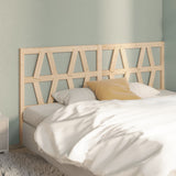 Bed Headboard 186 cm Solid Wood Pine - Top-Down View
