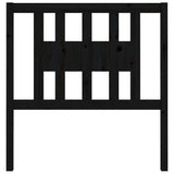 Headboard Black 96 cm Solid Wood Pine