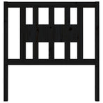 Headboard Black 96 cm Solid Wood Pine